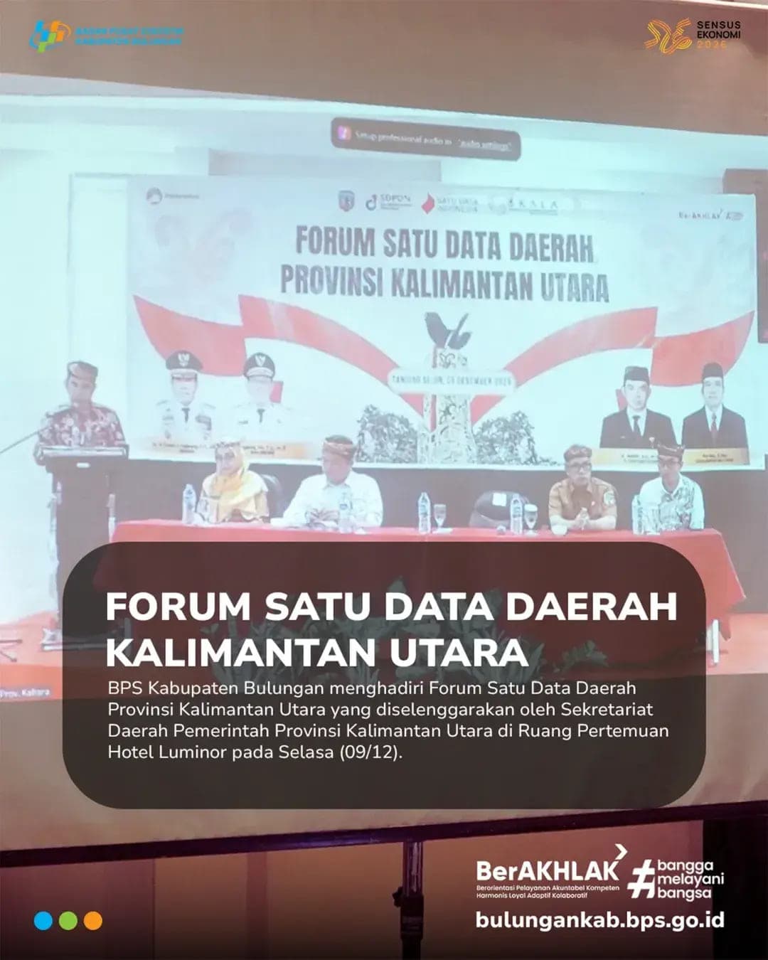 Forum Satu Data Daerah Kalimantan Utara